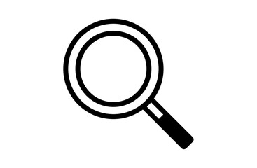 黒い虫眼鏡アイコン