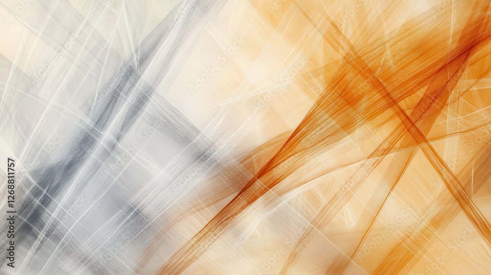 Aufkleber Abstract pencil strokes create a dynamic backdrop with gray and orange hues, perfect for artistic projects or presentations