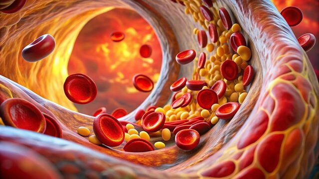 Atherosclerosis Animation: Cholesterol Plaque Formation, Rupture, and Blood Clot in Artery