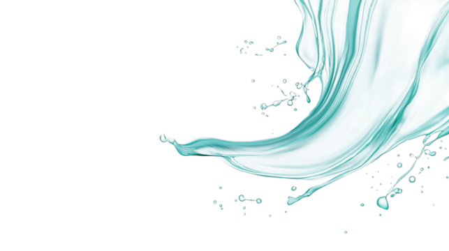 Abstract aqua paint splash on black background capturing motion and fluid dynamics