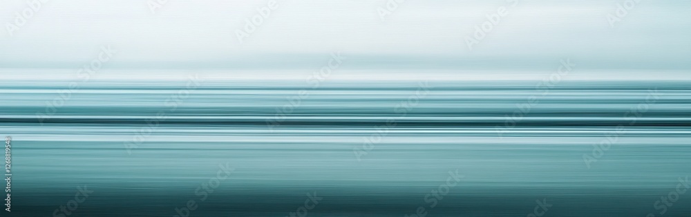 Leinwandbilder gradient of soft teal tones with gentle pencil strokes creating a calm and soothing atmosphere