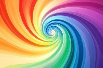 Rainbow spiral vortex abstract background design