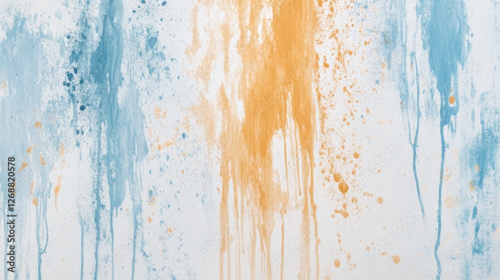 Poster unique blend of minimalist pencil strokes and watercolor washes create a tranquil atmosphere in a se