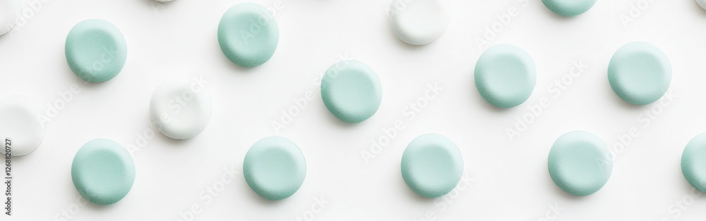 Poster Minimalist pencil strokes in soft muted mint create a subtle pattern on a light background