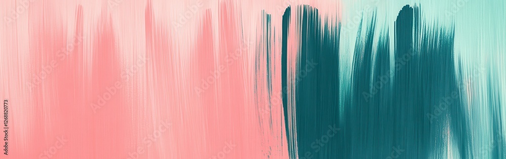 Aufkleber minimalist pencil strokes gradient featuring soft hues of pink and teal blending together in a harmo