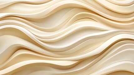 Obraz premium Abstract Beige Waves Smooth Curving Lines