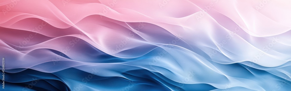 Fototapete Elegant gradient of pencil strokes blending pastel hues with soft contours creating a serene visual experience