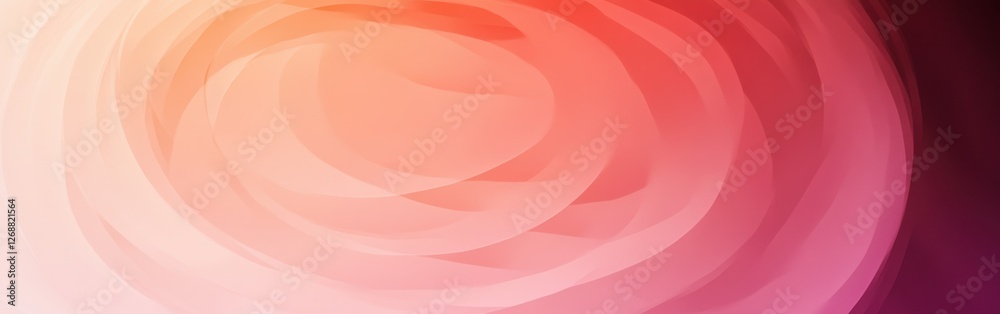 Aufkleber Circular gradient design with smooth transitions from soft pink to deep magenta creating an elegant backdrop