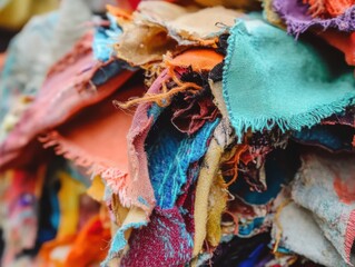 Fototapeta premium Ecofriendly fashion brands reduce textile waste.