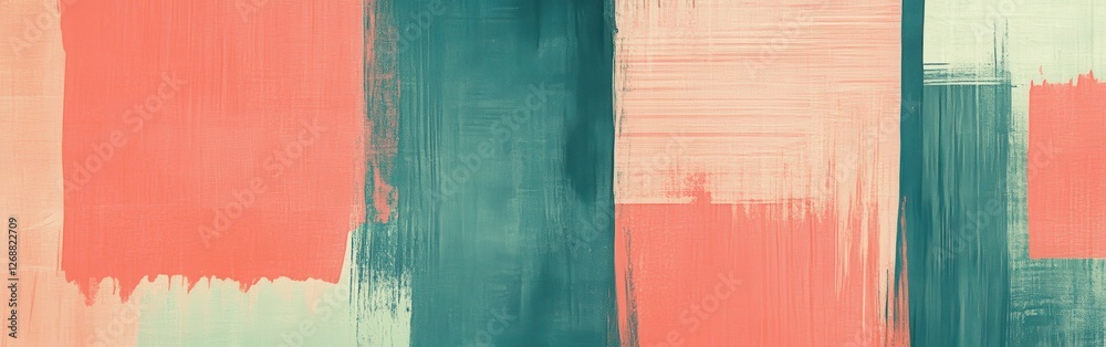 Poster Abstract composition showcasing bold pencil strokes in contrasting colors with intricate textures and patterns