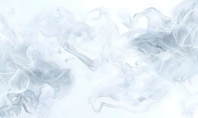 Obraz premium Ethereal Smoke Swirls on Light Background for Abstract Designs