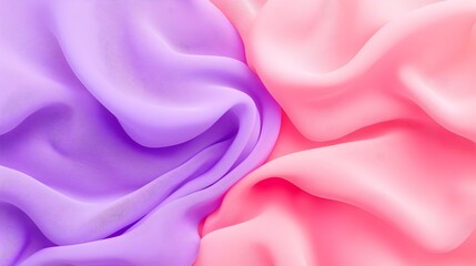 Obraz premium Soft Silk Fabric in Purple and Pink Flowing Creases for Background