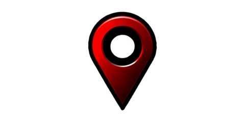  Modern GPS Location Symbol – Navigation and Mapping Icon.Red Map Pin Location Symbol for Travel and Navigation.AI generated.