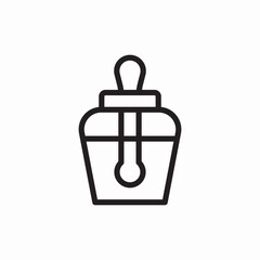 Obraz premium natural perfume fragrance bottle icon vector sign