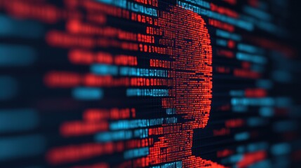 Futuristic AI-Powered Digital Tutor Assisting Students on a Glowing Holographic Screen in a Virtual Learning Environment