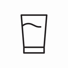 fresh drink glass beverage icon vector sign