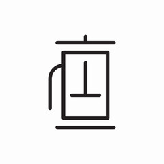 elevator door service lift icon vector sign