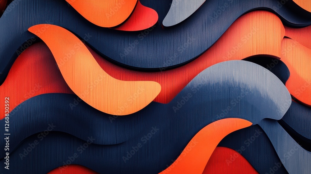 Poster bold and vibrant abstract graphic featuring deep colors and flowing shapes for artistic inspiration 