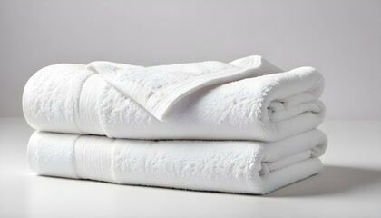 Bath towel isolated on white