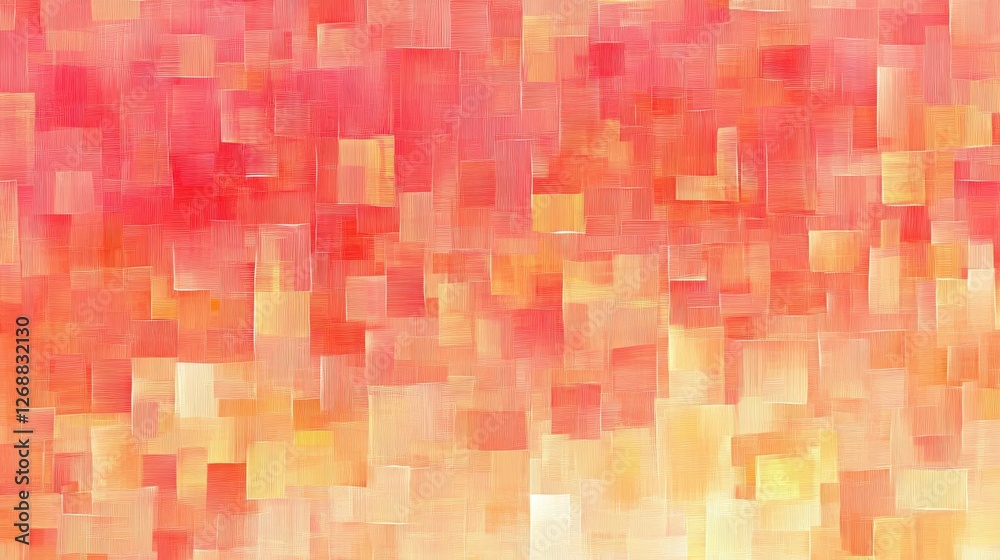 Poster soft pencil strokes create a vibrant gradient in shades of pink and orange across the canvas