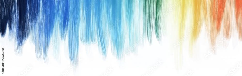 Poster gradient pencil strokes create a vibrant background in shades of blue, green, and yellow for artisti