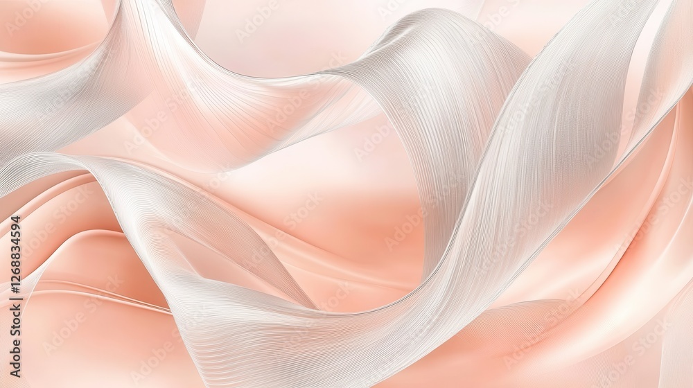 Aufkleber elegant pastel backdrop with graceful pencil strokes creating a serene atmosphere for creative proje