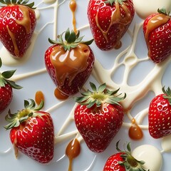 strawberries and milk