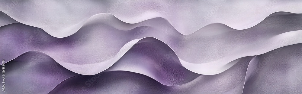 Poster Elegant backdrop featuring intricate pencil strokes with soothing repeating patterns in soft purple hues