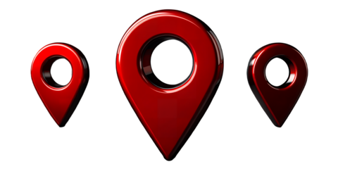 Minimalist Location Marker Icon for Digital Maps.Vector Location Symbols for Web and Mobile Apps.AI generated.