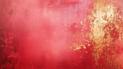 Luxurious Red and Gold Abstract Background with Smoky Texture for Elegant Designs