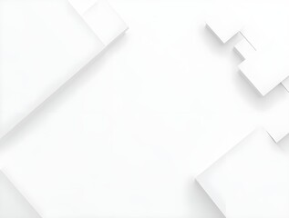 Abstract white monochrome vector background, for design brochure, website, flyer. Geometric white wallpaper for certificate, presentation, landing page. Generative ai