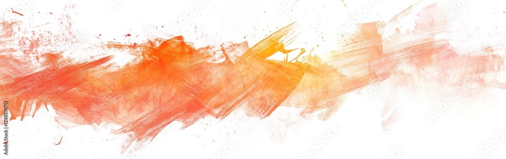 Poster Abstract composition featuring vibrant pencil strokes in warm tones creating a dynamic visual experience
