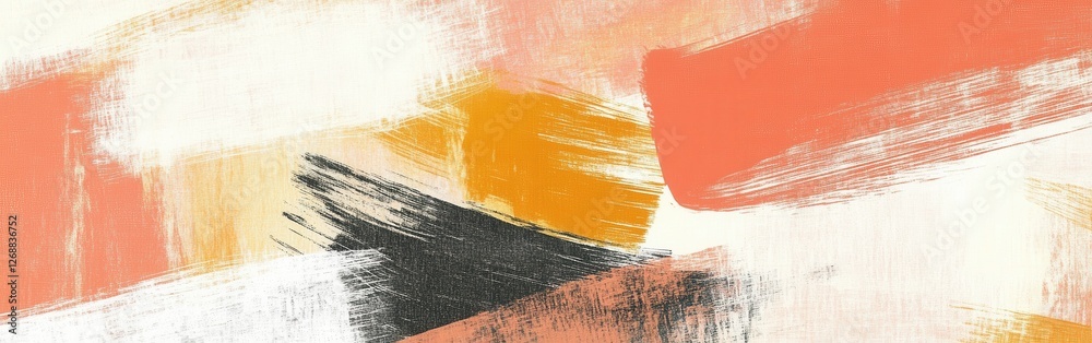Poster Abstract pencil strokes blend vibrant colors and textures in a dynamic composition showcasing creative expression and artistic exploration