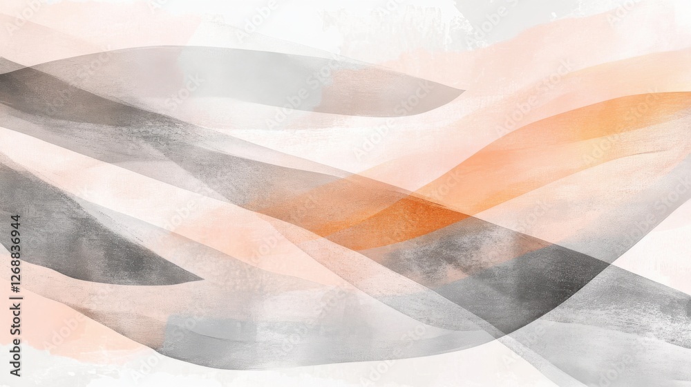 Leinwandbilder abstract pencil strokes create a serene backdrop with warm tones and soft textures for artistic insp