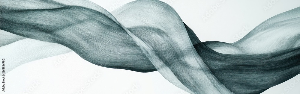 Poster elegant gray pencil strokes create a flowing abstract design with smooth transitions and depth