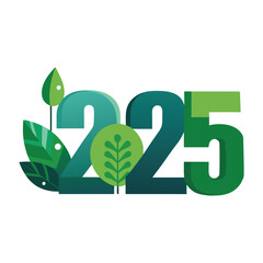 2025 green eco icon