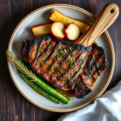 grilled beef steak
