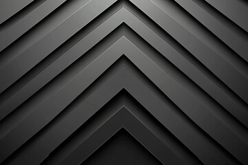 Obraz premium Abstract Monochrome Geometric Design Featuring Sharp Layered Lines and Angles for Backgrounds in Posters and Modern Presentations