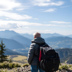 hiker with backpack