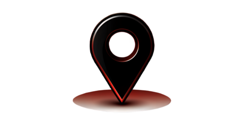 Flat Design GPS Pointer – Classic Location Symbol.Set of Location Symbols for Maps and Travel Guides.AI generated
