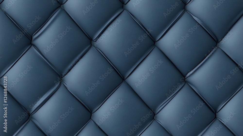 Poster Textured slate blue background with a seamless design showcasing a quilted pattern ideal for modern decor