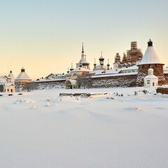 Solovki, Russia. Solovetsky Monastery. Nature of Solovetsky Islands. Travel and tourism....