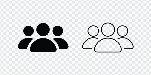 Group of People Icon | Team and User Symbol Vector