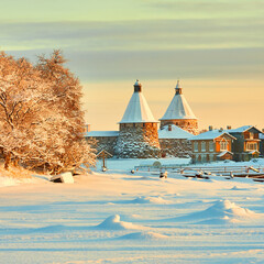 Solovki, Russia. Solovetsky Monastery. Nature of Solovetsky Islands. Travel and tourism....