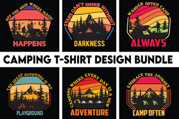 Camping T-Shirt Design