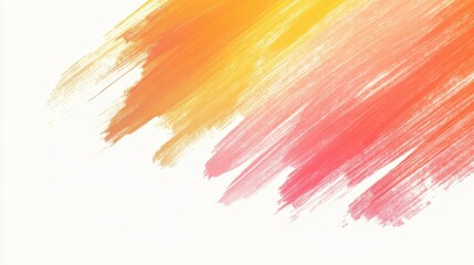 Bright strokes of color create a warm and inviting atmosphere on a minimalist background