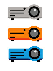 Fototapeta premium Modern Multimedia Projector Vector Illustration