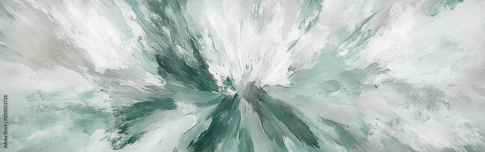 Poster Smooth pencil strokes create a dynamic and captivating radiating pattern in a contemporary abstract artwork