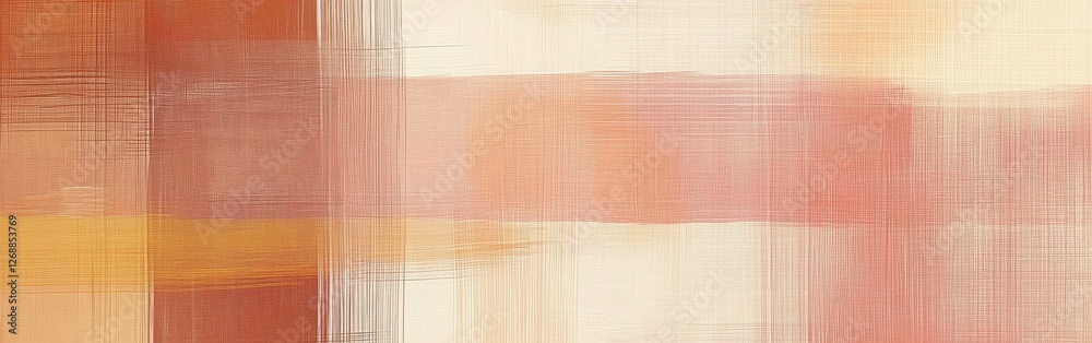 Poster Smooth pencil strokes create a muted grid pattern with soft colors and textures that evoke a sense of calm and tranquility in design