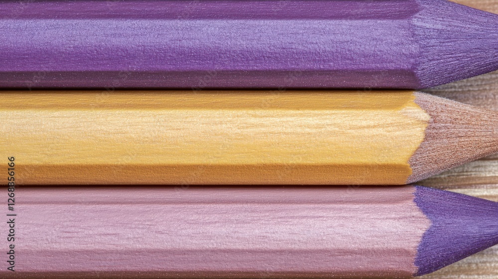 Poster Elegant gradient of pencil strokes showcasing rich colors and fine details suitable for artistic creations and design work